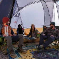 Kelty Caboose 4 Person Tailgate Tent - Smoke/Beluga/Dull Gold -Camp equipment-Kelty kelty caboose 4 person tailgate tent smoke beluga dull gold 14